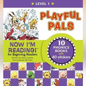 Playful Pals Phonics Book Set Level 1 Now I’m Reading for Beginning Readers